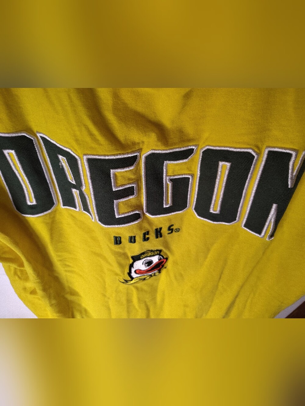 Oregon Ducks Pro Edge Embroidered Shirt Size L 42/44